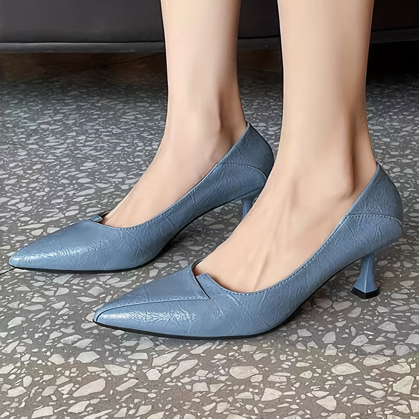 Women's Stiletto Heels Point Toe Pumps Comfortable Work Shoes