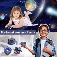 Space Infinity Cube Fidget Toy 3D Puzzle Brain Teaser Kids Age 6-8 Birthday Gift