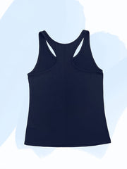  Casual Heart Print Tank Top Women's Plus Round Neck Racer Back Tank