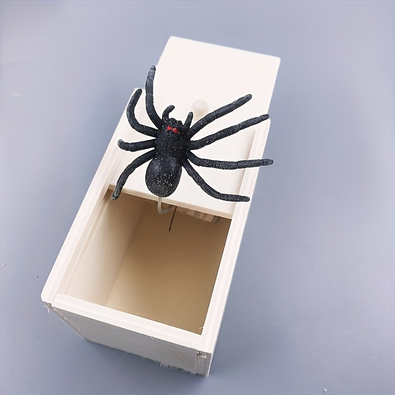 Funny Spider Prank Box with Realistic Spider Gag Gift Toy