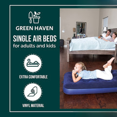 Inflatable Air Mattress PVC Waterproof Air Bed for Camping Road Trips