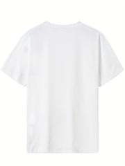 Helicopter & Car Various Pattern Print Men's Comfy T shirt Graphic Tee