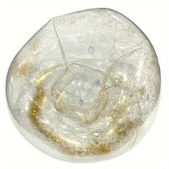 Yellow Transparent Inflatable Lazy Sofa Sequin Lounger