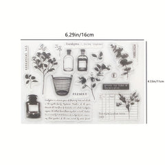 1pc Cartoon Transparent Stamp for DIY Decor