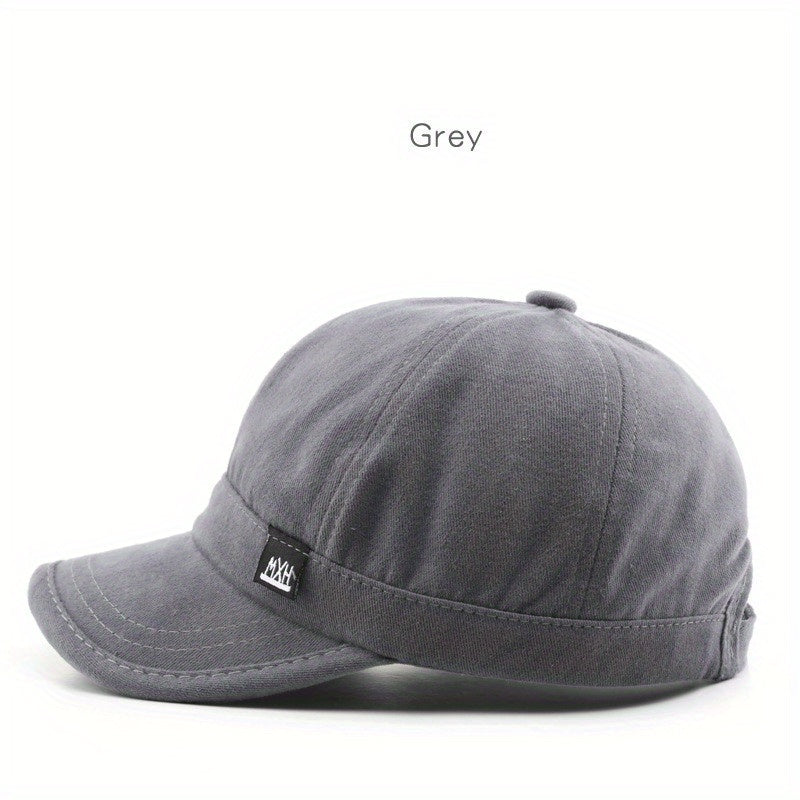 Retro Men Solid Light Plate Small Baseball Cap Outdoor Sports Sun Hat