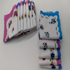 10pcs Vintage Handkerchiefs Party Favors