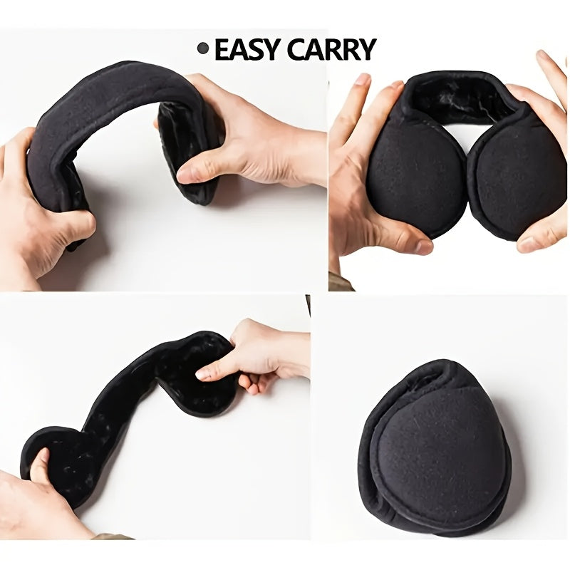 Winter Earmuffs for Men & Women Soft Breathable Windproof Adjustable Fit