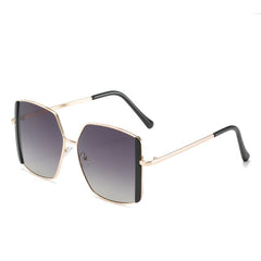 ENSAEJOE Geometric Metal Frame Glasses