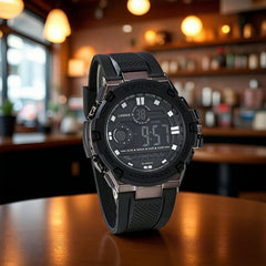 Boys' Timer Alarm Sports Watch Camouflage Design