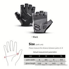 Half Finger Cycling Gloves Liquid Silicone Shock Absorbing