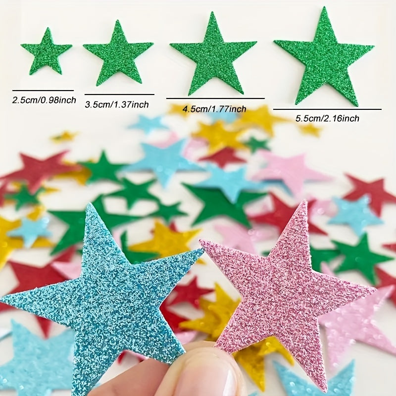 70pcs Colorful Glitter Stickers DIY Classroom Party Christmas Decor