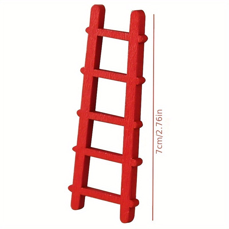 1pc Wooden Ladder Model Dollhouse 1:12 Scale OB11 BJD Collectibles
