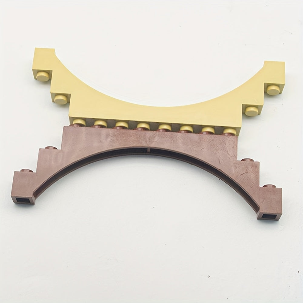 4pcs Building Block Bricks Ladder Bridge Architectural House Scenery Set
