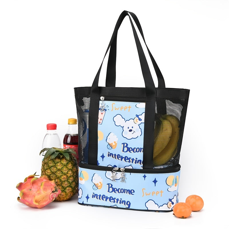 Large Capacity Shoulder Bag with Dry and Wet Separation