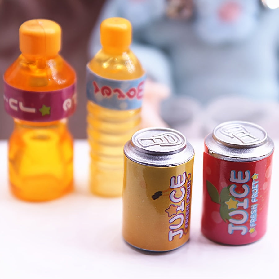 Dollhouse Mini Kitchen Set - Juicer and Beverage Bottle Pocket Model Ornament