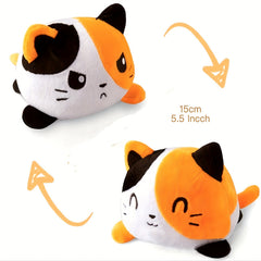 Reversible Cat Plush Animals Stuffed Flip Kids Double Sided Doll Toy
