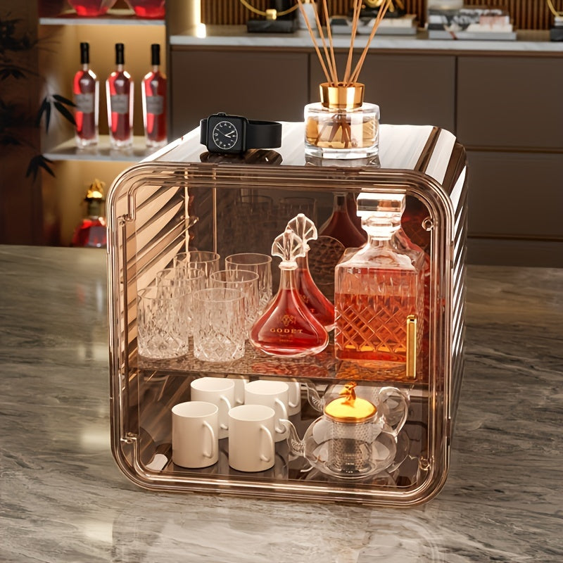 Desktop Cup Storage Rack Dustproof Water Cup Tea Cup Tray Drain Cup Holder