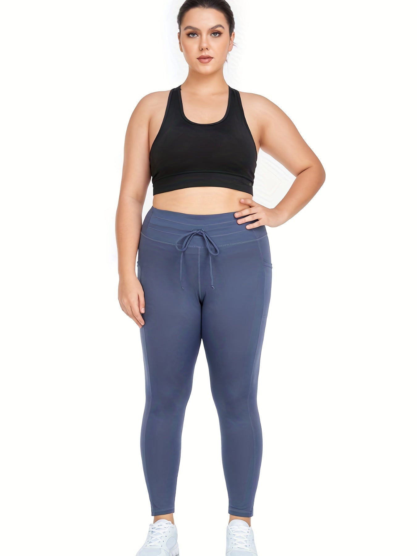  High Rise Yoga Leggings With Pockets