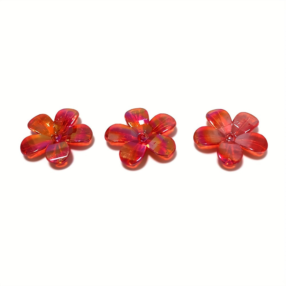Colorful Flower Petal Jewelry Making Kit - 15pcs