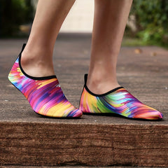 Women's Beach Wading Shoes Colorful Slip On Quick Drying Aqua Shoes