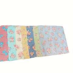 50pcs Random Patterned Polyester Fabric DIY Sewing Scrapbooking Quilting
