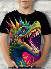 Boys' Dinosaur T Shirt 3D Print Breathable & Stretchy Fabric