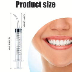 4pcs 12ml Reusable Plastic Syringes for Pet Teeth Rinsing & Labs
