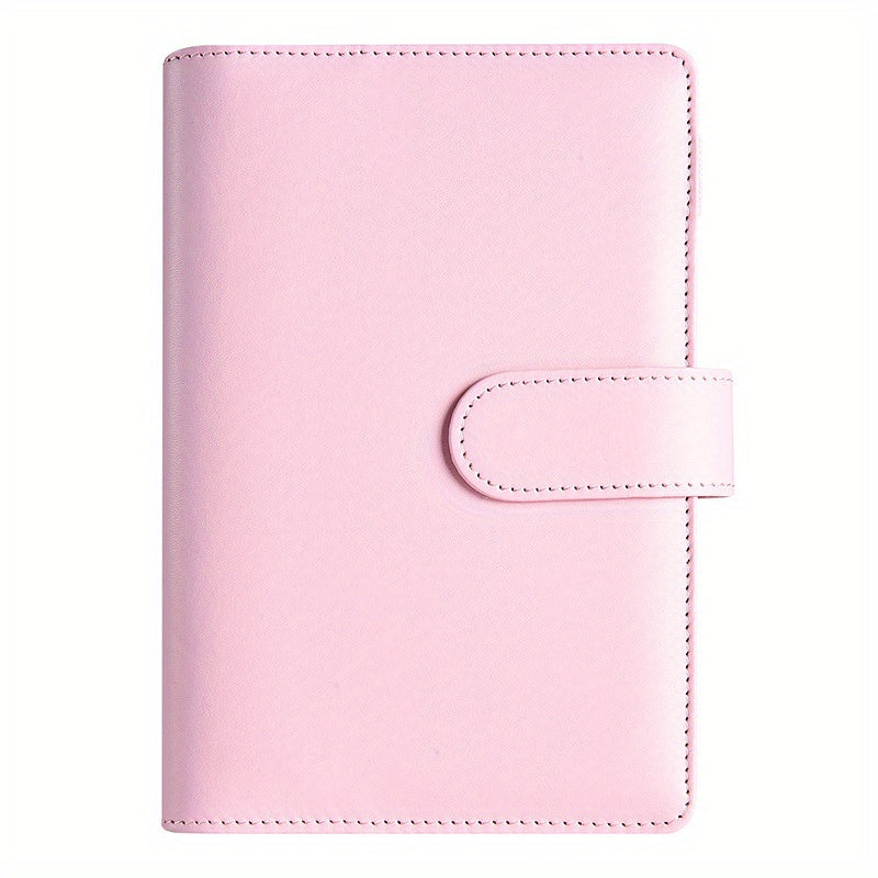 Stylish A6 Macaron Binder Notebook Cover Soft Leather Memo Pad Binder
