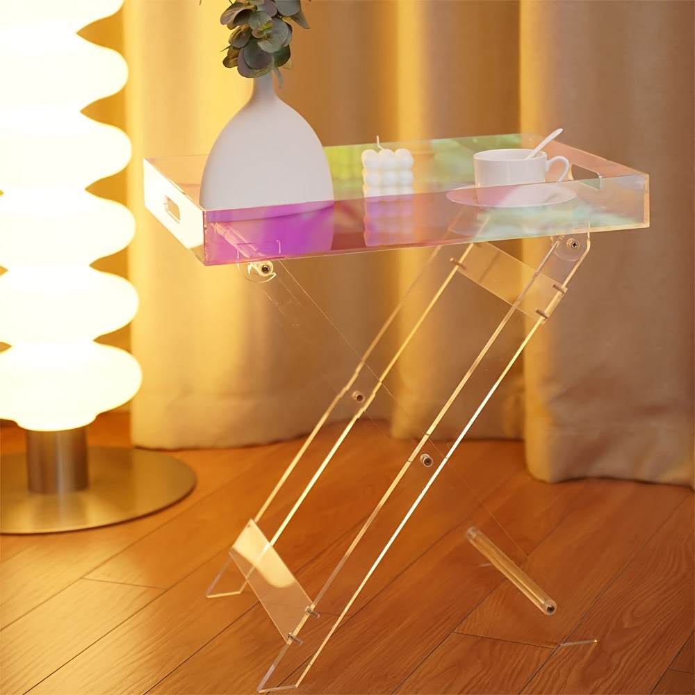 Portable Acrylic Folding Table for Home and Office