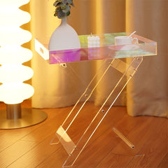 Portable Acrylic Folding Table for Home and Office