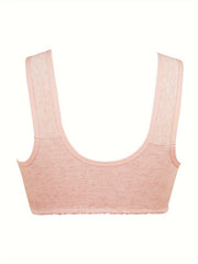 Floral Print Front Buckle Bra Lingerie