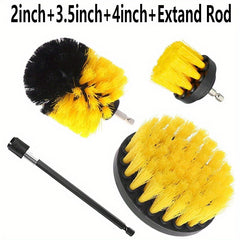 4 Piece Drill Brush Attachment Set Power Scrubber Cleaning Kit