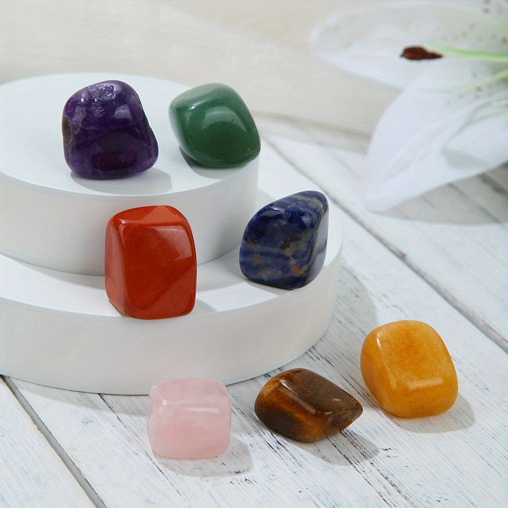 14Pcs Natural Pointed Quartz Crystal Chakra Stones Healing Crystals