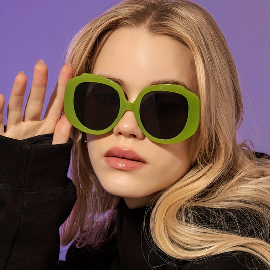 Y2K Oversized Round Sunglasses UV400 Sun Shades