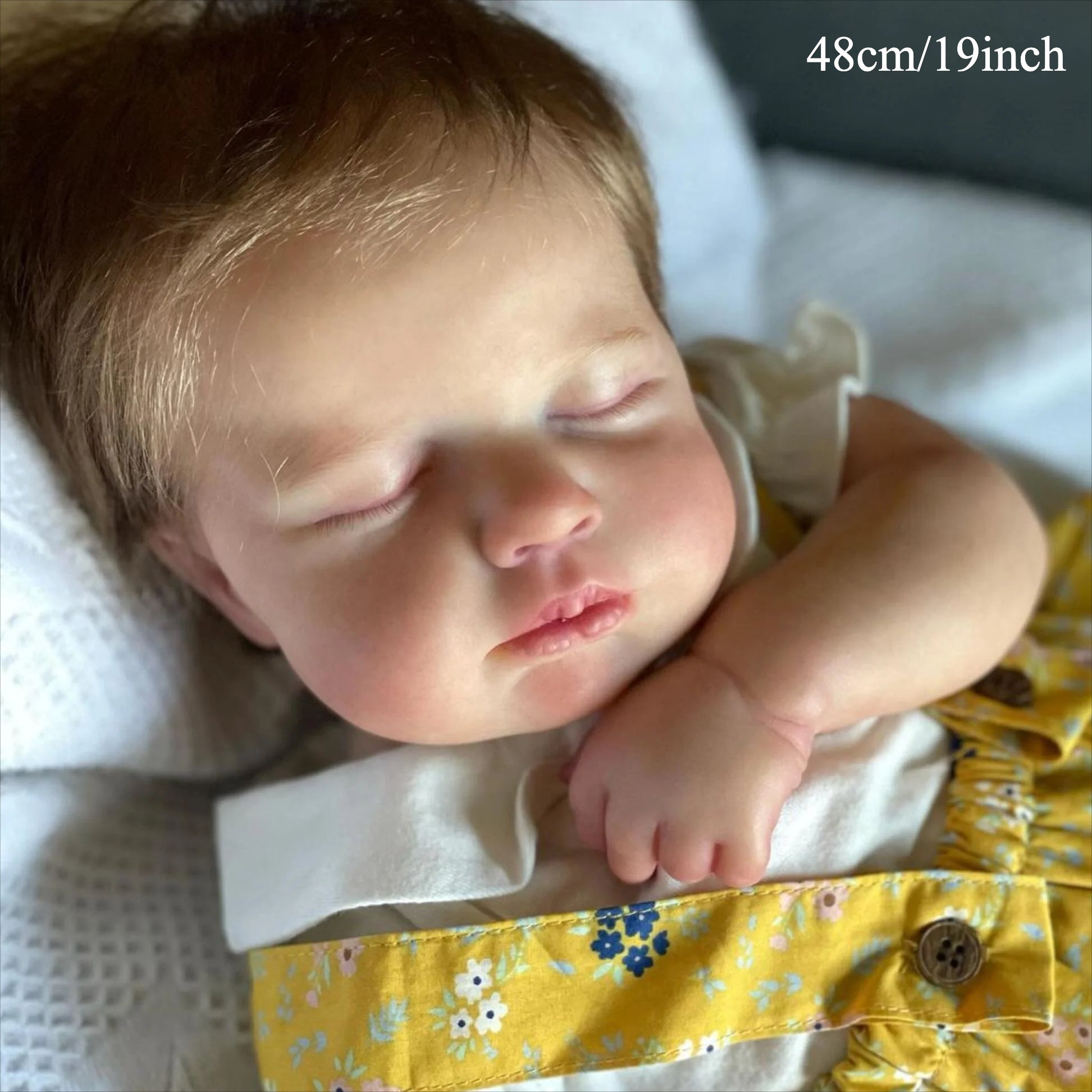 19 Inch Realistic Reborn Youngsters Girl Doll Soft Vinyl Full Body