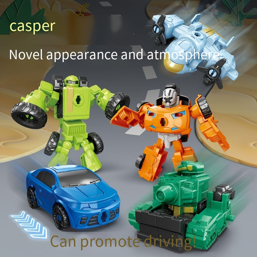 5 In 1 Transforming Toy Handicraft Model Car Shaped Collectible