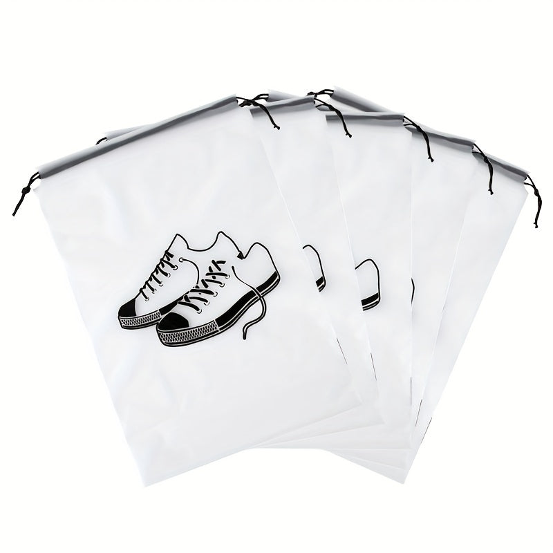 2pcs 5pcs Transparent Frosted Dustproof Shoes Storage Bag Portable Golf Shoe Bag