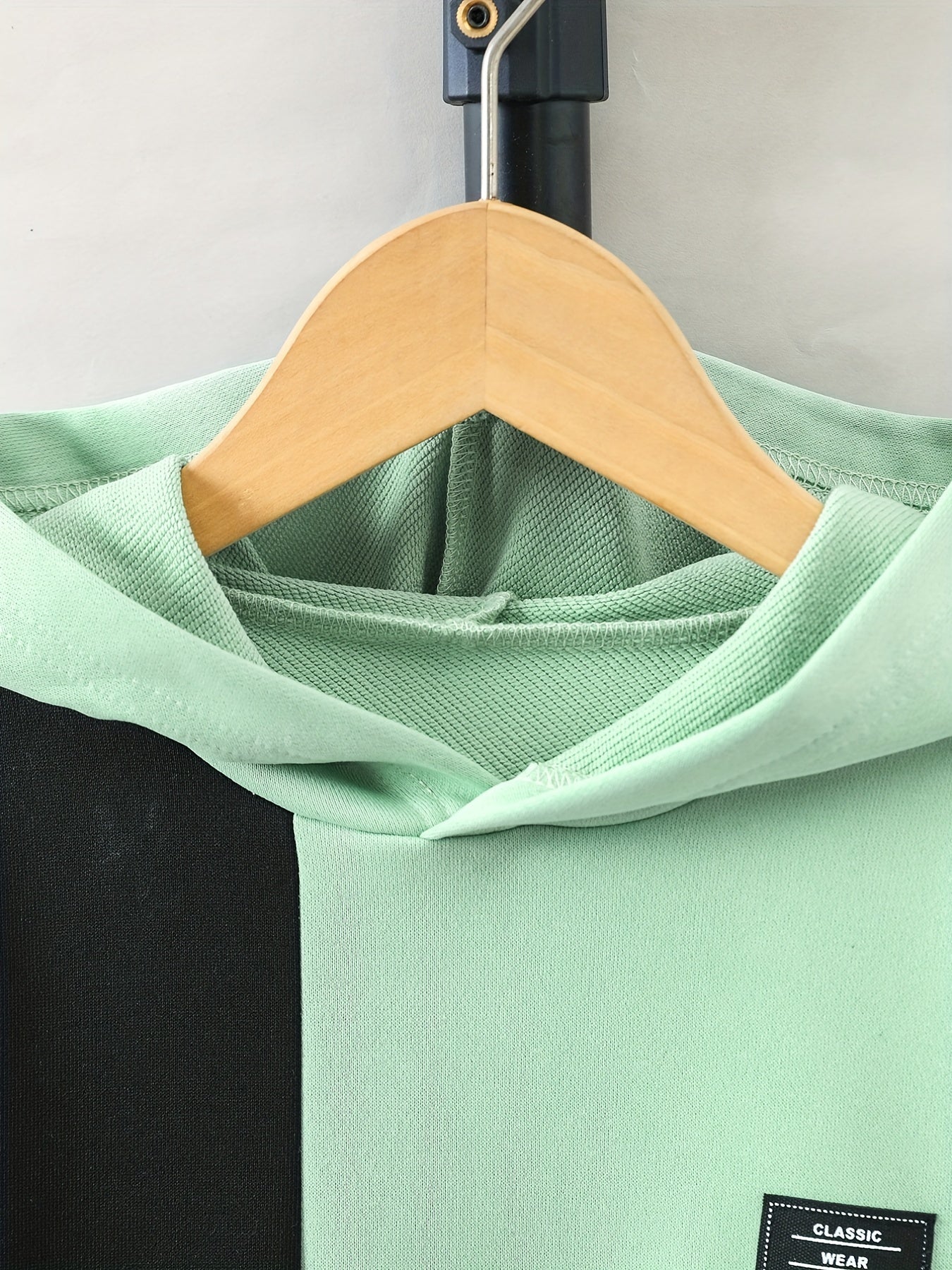 Boy's Clash Hoodie & Sweatpants Set Long Sleeve Top for Spring Fall