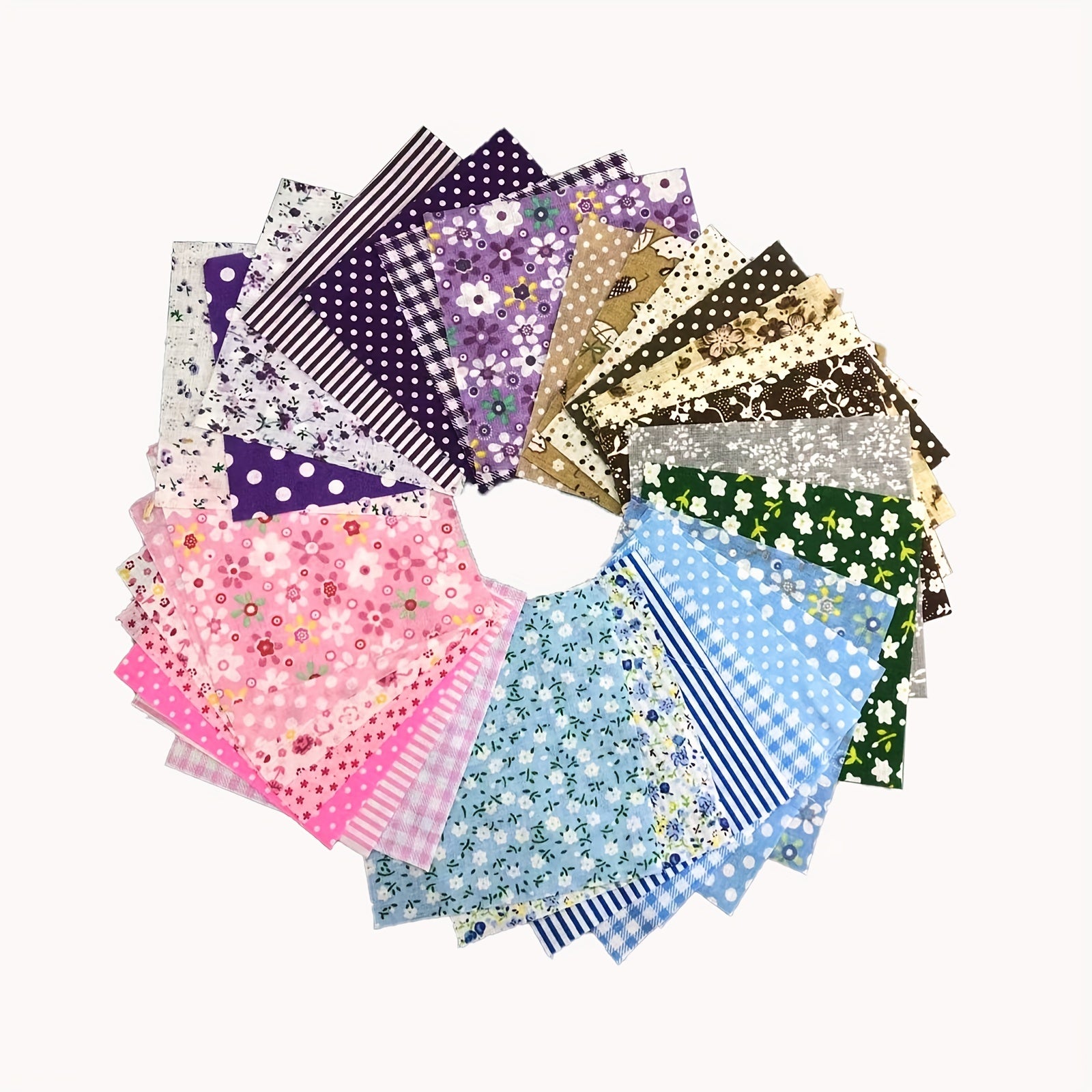 30pcs Colorful Cotton Fabric Cloth Patchwork DIY Craft Material Random