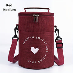 OXFORD Cylinder Lunch Bag Insulated for Travel and Work