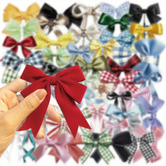 50pcs Transparent Bow Stickers Water Reusable PET Assorted Colors DIY Journal