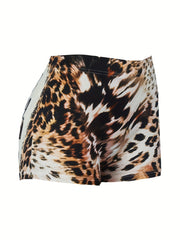 JESUS Print Skinny Shorts Casual Shorts Women's Clothing