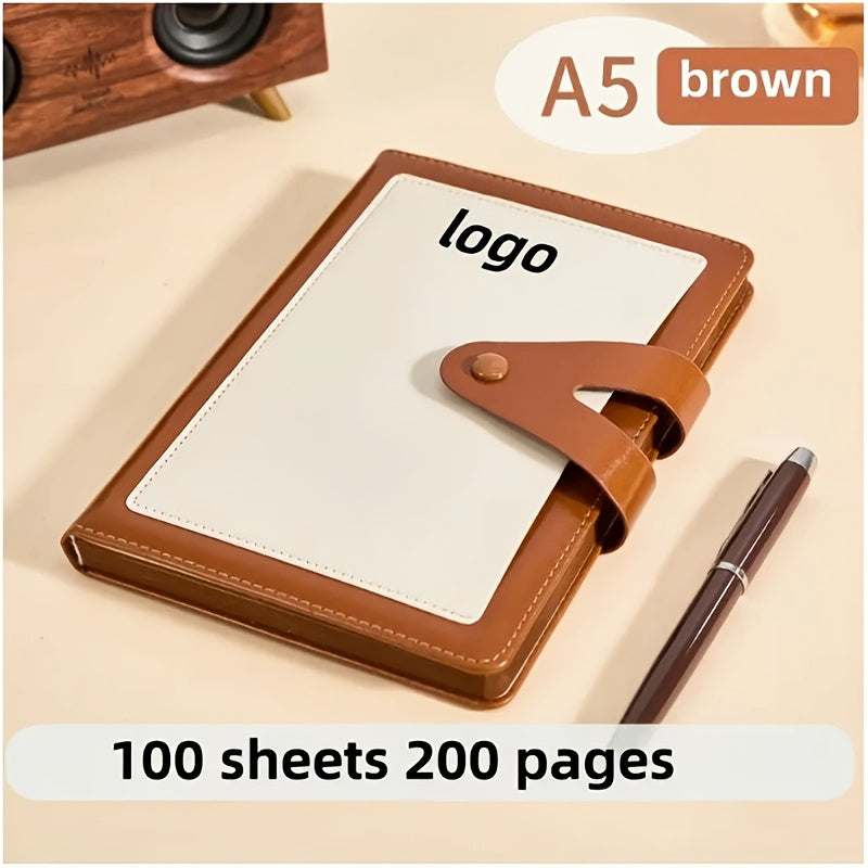 Customizable Notebook A5 Size Laser Engraved Text Name Sketchbook Work Notepad