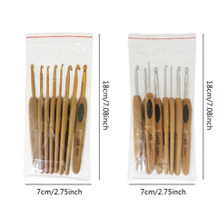 8pcs Knitting Tool Plastic Handle Sweater Needle Crochet Set