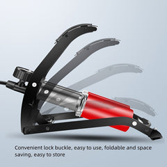 Dual Tube High Pressure Foot Pump with Gauge for Balloon Basketball