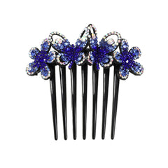 Crystal Butterfly Hair Clips Flower Rhinestone Hair Comb Wedding Hair Accessorie