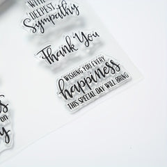 1pc Cartoon Clear Stamp Journal Stamp Reusable Stationery Student Stamp