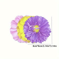 25 Sheets 3D Flower Stickers - Office, Study, Home Decoration