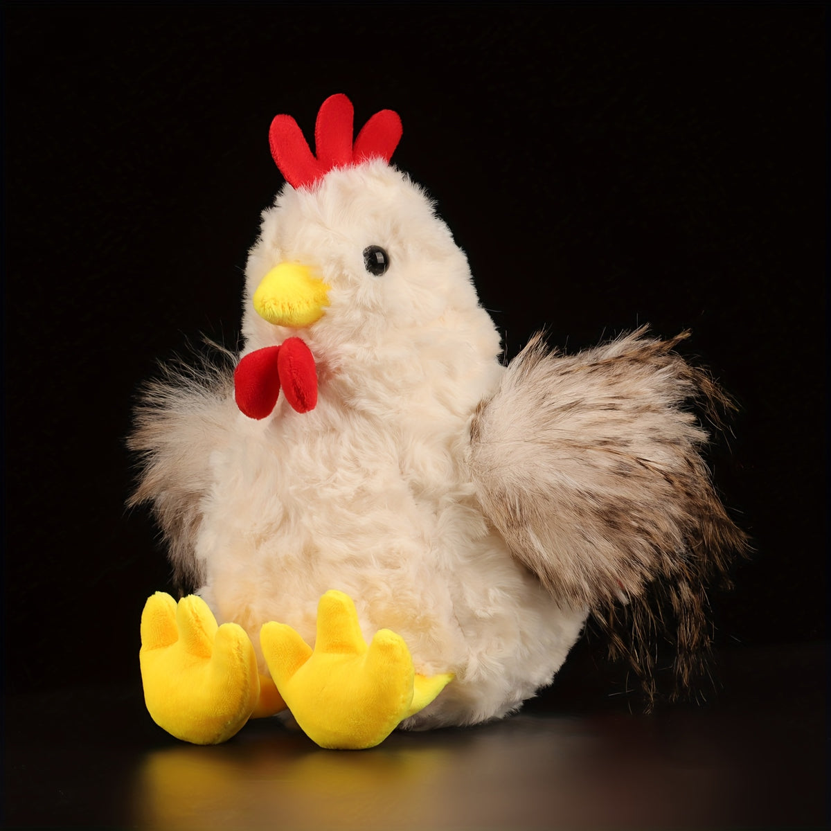 Soft Simulation Rooster Plush Toy 9.05in Stuffed Animal Chicken