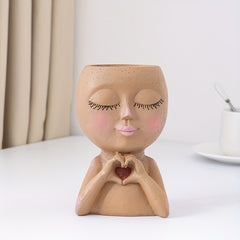 Resin Flower Pots With Drainage Holes - Ideal for Plants & Home Decor